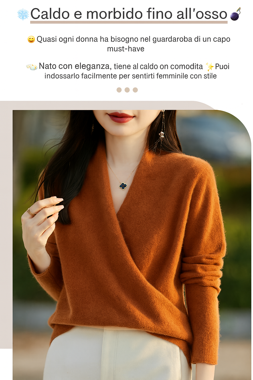 ✨ Maglione Donna in 100% Pura Lana Merino Australiana❄️