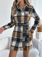 ✨ Vestito Giacca a Quadri con Cintura – Autunno/Inverno 2025 👗🍂