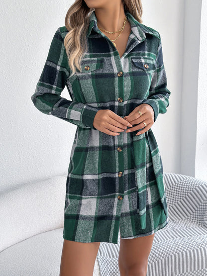 ✨ Vestito Giacca a Quadri con Cintura – Autunno/Inverno 2025 👗🍂